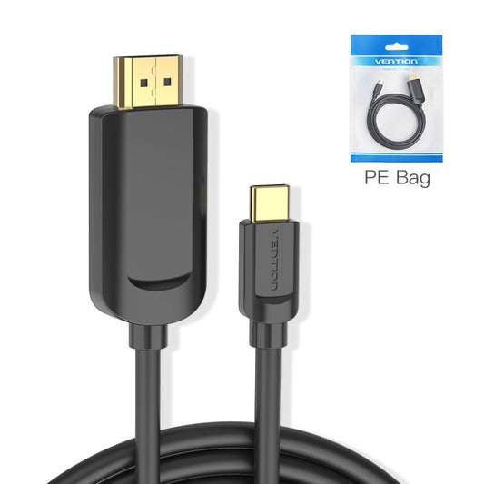 Vention USB C to HDMI Cable 4K Type c HDMI Thunderbolt 3 Adapter for MacBook Samsung Galaxy S10/S9 Huawei Honor Type c to HDMI