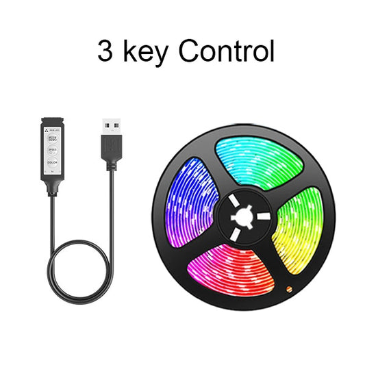 Tape Bluetooth USB LED Strip Light 5050 SMD 5V USB RGB Lights Flexible LED Lamp Tape Ribbon RGB Self-adhesive TV Desktop Diode