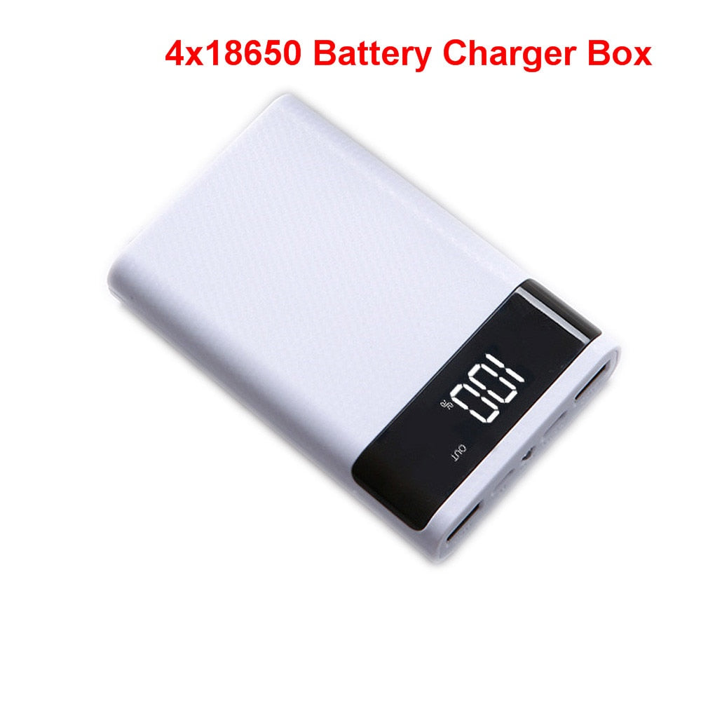 Fast Charging 18650 Power Bank 20000mAh USB Type C 5V Cases Battery Charge Storage Box Without Battery For iPhone Xiaomi Huawei