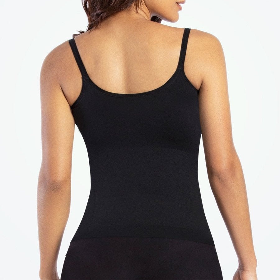 SH-2022 High quality women cami Adjustable straps Seamless camisole comfort female body control shapers scoop neck tanks